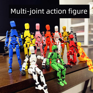  3D Printed Movable Doll: Lucky Carrot Man Building Blocks cashymart