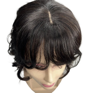  Natural Body Wavy Clip In Human Hair Topper cashymart