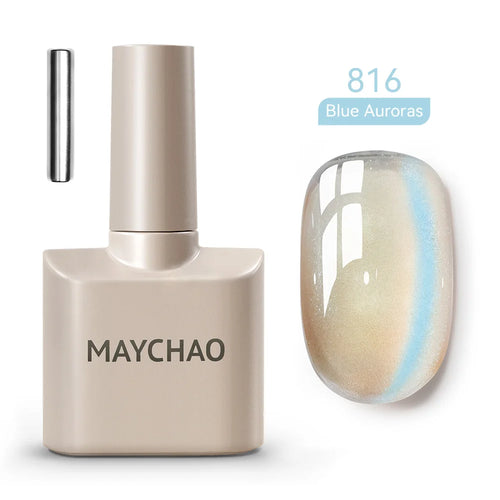 Maychao 12ml Cat Eye Gel Nail Polish Rainbow Effect