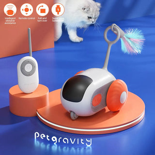  Interactive Smart Cat Car Toy - Remote Control Fun for Playtime! cashymart