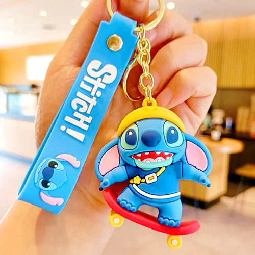 Anime Disney Keychain Mickey Minnie Lilo Stitch