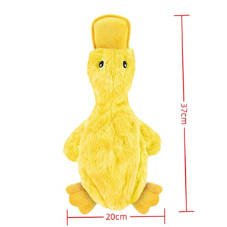  Squeaky Yellow Duck Plush Toy for Chewing and Interactive Fun cashymart