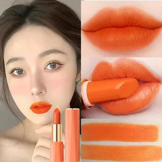  Orange Color Lipstick Lip Glaze Matt Silky Smooth Long Lasting cashymart