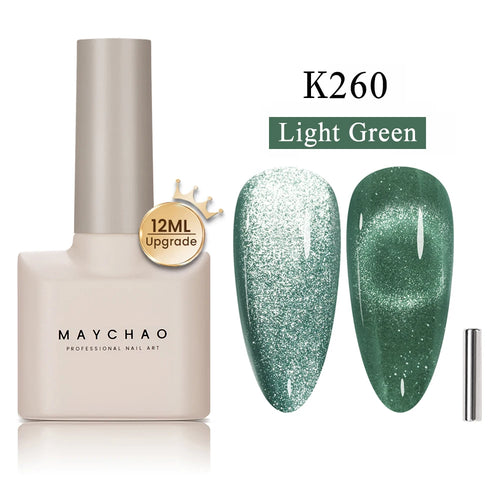 Maychao 12ml Cat Eye Gel Nail Polish Rainbow Effect