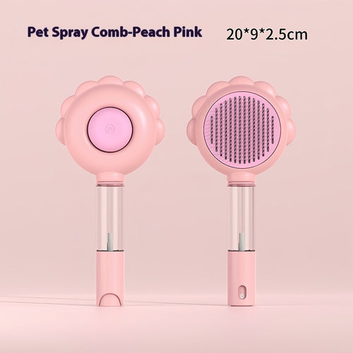  Self-Cleaning Pet Brush Comb with Spray cashymart