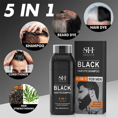  Sevich 5-in-1 Hair Dye Shampoo cashymart