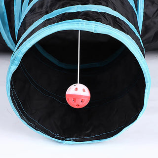  Cat Tunnel with Peek Hole & Toy Ball Fun cashymart