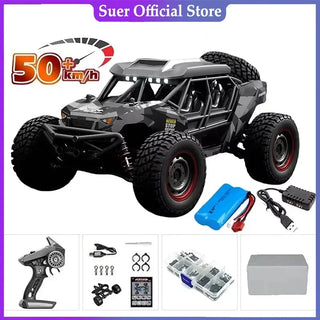  High-Speed 1:16 4WD LED Remote Control Off-Road Monster Truck cashymart