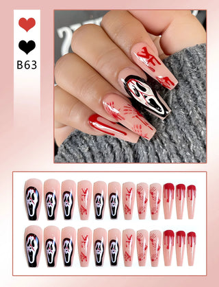  Chic Almond Halloween Press-On Nails cashymart