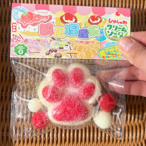 Kissan tassu mochi pehmeä fidget-lelu pehmolelu
