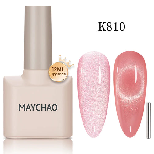 Maychao 12ml Cat Eye Gel Nail Polish Rainbow Effect