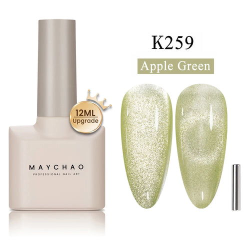 Maychao 12ml Cat Eye Gel Nail Polish Rainbow Effect