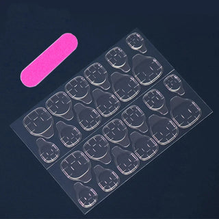  Black Rainbow Cat's Eye False Nails Set cashymart