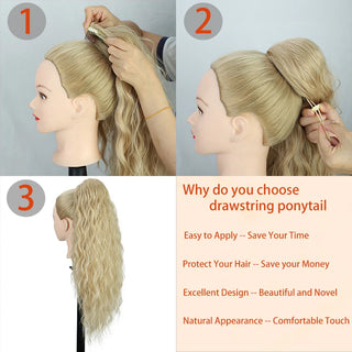  Long Curly Wavy Ponytail Hair Extension cashymart