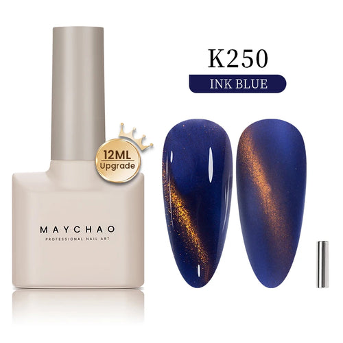 Maychao 12ml Cat Eye Gel Nail Polish Rainbow Effect