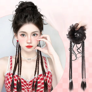  Chinese Flower Bud Synthetic Wig Hairpiece cashymart