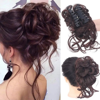  Curly Hair Bun Claw Clip Accessory cashymart