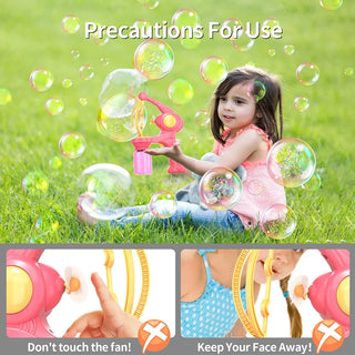  Bubbles Machine Electric Bubble Gun Automatic Kids Toy cashymart