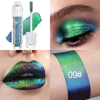  Navy Green Chameleon Glitter Lip & Eye Gloss Stick cashymart