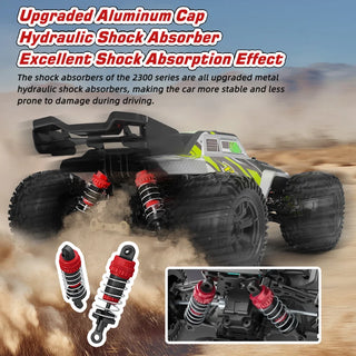  High-Speed 1:16 4WD RC Drift Monster Truck with LED Remote Control cashymart