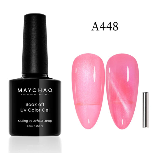 Maychao 12ml Cat Eye Gel Nail Polish Rainbow Effect