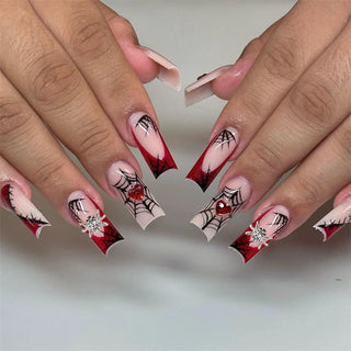  24Pcs Heavy Metal Halloween Press-On Nails cashymart