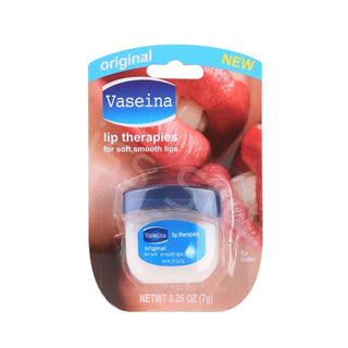  Natural Long-lasting Vaseline Lip Balm for Nourished, Cracked Lips - 7g cashymart