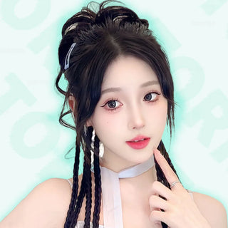  Chinese Flower Bud Synthetic Wig Hairpiece cashymart