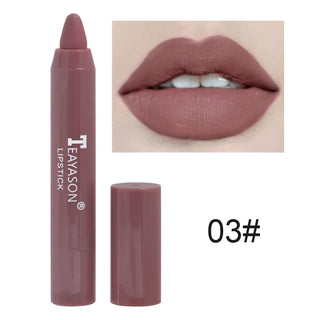  Nude Velvet Matte Lipstick Long Lasting Waterproof Color Rendering Non-stick Cup Lip Glaze Liner Pencil Woman Cosmetics cashymart