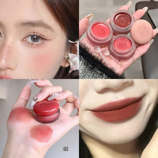  New Small Round Jar Lip Mud Matte Waterproof Lip Cosmetics cashymart