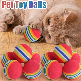  Vibrant EVA Cat & Puppy Chew Balls cashymart