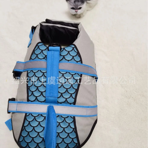  Shark Dog Life Jacket Enhanced Buoyancy Vest cashymart