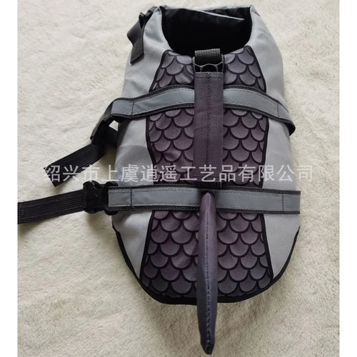 Shark Dog Life Jacket Enhanced Buoyancy Vest cashymart