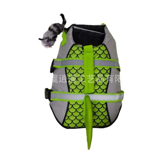  Shark Dog Life Jacket Enhanced Buoyancy Vest cashymart
