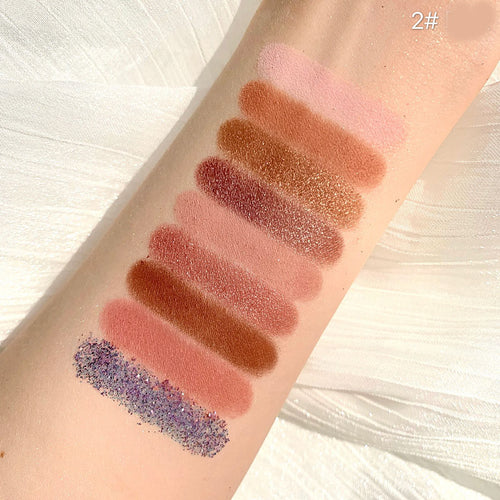  Shimmering Matte Glitter 9 Color Eyeshadow Palette cashymart