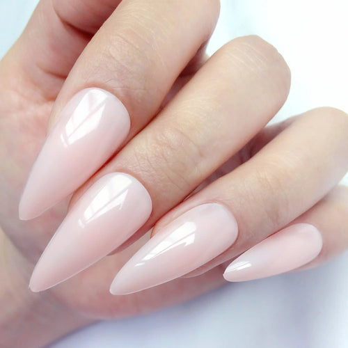  Shiny Black Stiletto Fake Nails cashymart
