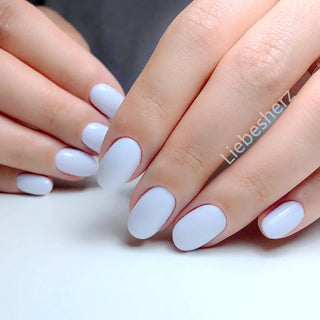  Shiny Wine Red Oval Short Fake Nails cashymart