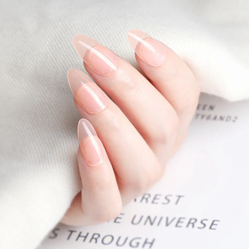  Shiny Wine Red Press-On Stiletto Nails cashymart