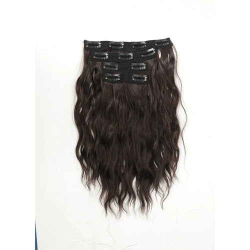  Short Honey Gold Wavy Hair Extensions Set cashymart