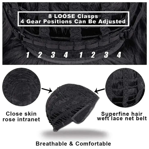  Short Natural Curly Hair Wig for Men cashymart