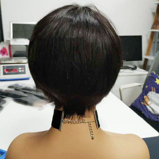  Short Straight Brazilian Human Hair Wig cashymart