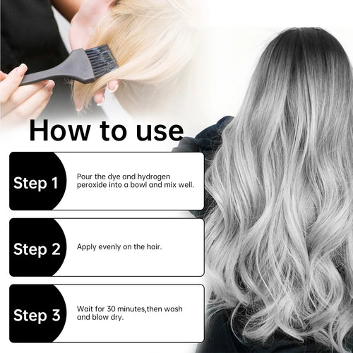  Silver Grey Hair Dye Cream cashymart