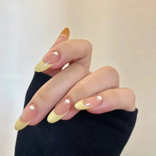  Simple French Press Nude Pink Almond Nails cashymart