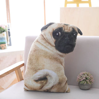 Simulation Dog Plush Pug Soft Pillow Cushion Gift cashymart