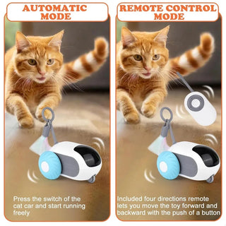  Smart Cat Toy Rechargeable Interactive Electric Car cashymart