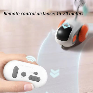  Smart Cat Toy Rechargeable Interactive Electric Car cashymart