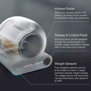  SmartClean 65L Self-Cleaning Cat Litter Box cashymart