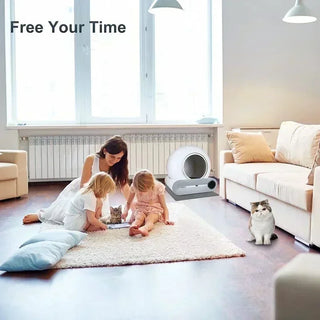  SmartClean 65L Self-Cleaning Cat Litter Box cashymart