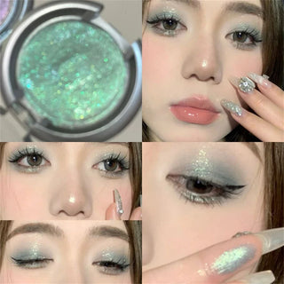  Smoky Pearl Glitter Eyeshadow Palette cashymart