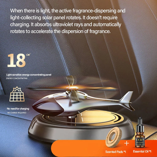 Solar Aircraft Car Decoration Ornament cashymart